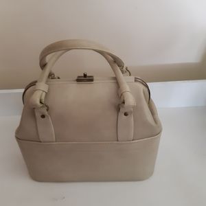 Vintage Export Women's Handbag beige 12''X 10''